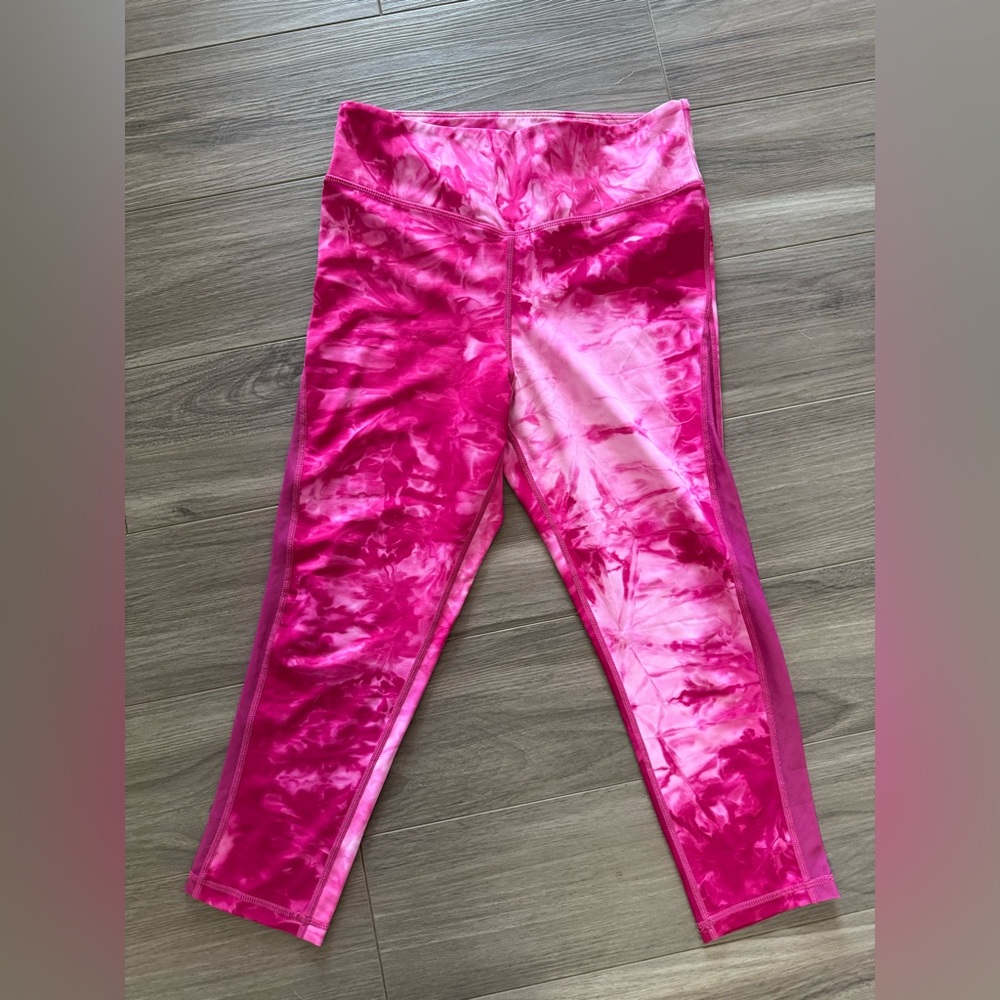 Vibrant Pink Tie-Dye Leggings